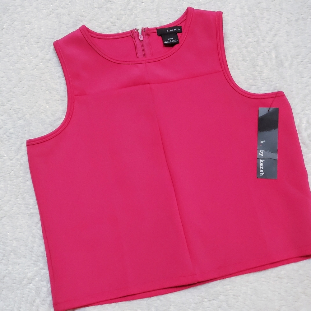 NWT K by Kersh Sleeveless Pink Top